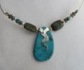 Turquoise-and-labradorite-and-silver-necklace