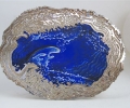 Sea Picture Glass with Silver Frame